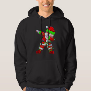 Dabbing Santa For Boys Girls Kids Christmas Tree L Hoodie