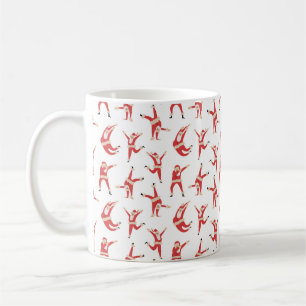 Dabbing Santa Fun Christmas Pattern Coffee Mug