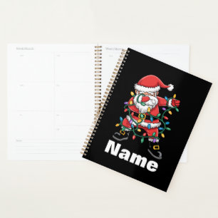 Dabbing Santa Funny Personalised Christmas Gift Planner