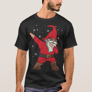Dabbing Santa Gnome Christmas Holiday Gnomes Pajam T-Shirt