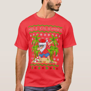 Dabbing Santa Hawaiian Mele Kalikimaka Christmas I T-Shirt