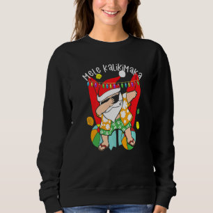 Dabbing Santa Mele Kalikimaka Merry Christmas Hawa Sweatshirt