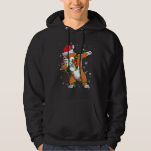 Dabbing Santa Pitbull Dog Merry Boxmas Christmas K Hoodie