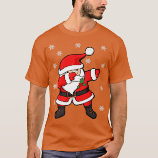 Dabbing Santa Santa Claus Funny Christmas Premium  T-Shirt