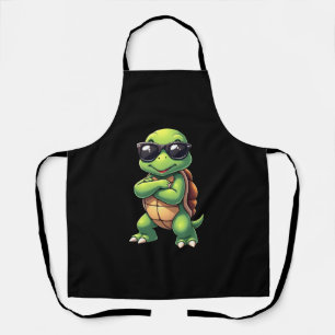 Dabbing Sea Turtle Animal Lover Save The Turtles ( Apron