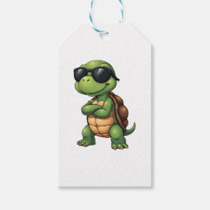 Dabbing Sea Turtle Animal Lover Save The Turtles ( Gift Tags