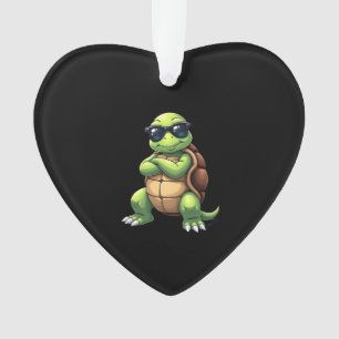 Dabbing Sea Turtle Animal Lover Save The Turtles ( Ornament
