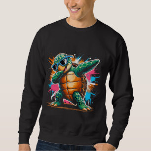 Dabbing Sea Turtle Animal Lover Save The Turtles Sweatshirt