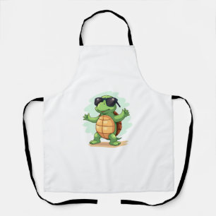 Dabbing Sea Turtle Animal Lover Save The Turtles T Apron