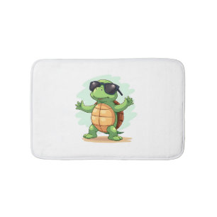 Dabbing Sea Turtle Animal Lover Save The Turtles T Bath Mat
