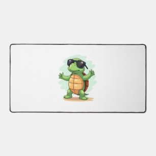 Dabbing Sea Turtle Animal Lover Save The Turtles T Desk Mat