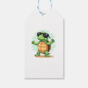 Dabbing Sea Turtle Animal Lover Save The Turtles T Gift Tags