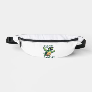 Dabbing Sea Turtle I Just Really Love Turtles Ok_ Bum Bags