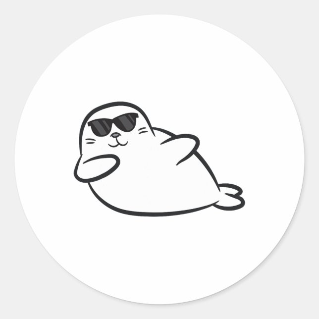 Dabbing Seal Dancing Seal Cute Seals  (Front)
