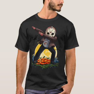 Dabbing Serial Killer Mask Halloween T-Shirt