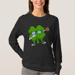 Dabbing Shamrock cricket St Patricks Day Men Women T-Shirt