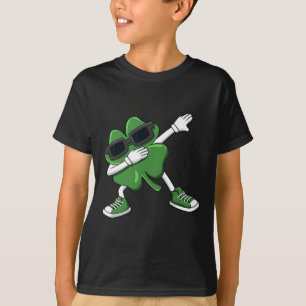 Dabbing Shamrock St Patrick's Day Fun Boys Girls K T-Shirt