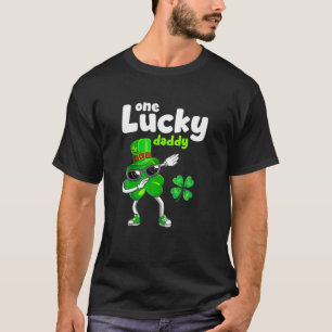 Dabbing Shamrocks One Lucky Daddy Matching Family T-Shirt