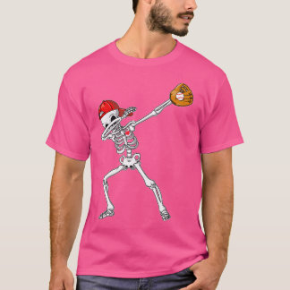 Dabbing Skeleton Baseball Shirt Dab Hip Hop Skull 