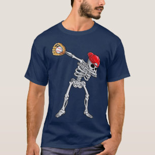 Dabbing skeleton baseball T-Shirt