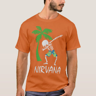 Dabbing skeleton beach nirvana  T-Shirt