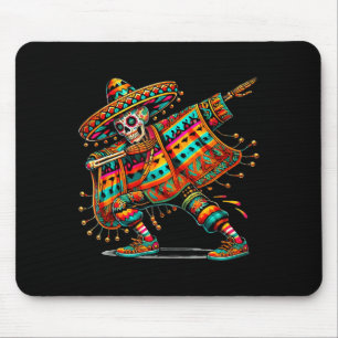Dabbing Skeleton Cinco De Mayo Fiesta Sombreros Po Mouse Pad