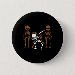 Dabbing Skeleton Dab Dance Halloween Gift 6 Cm Round Badge