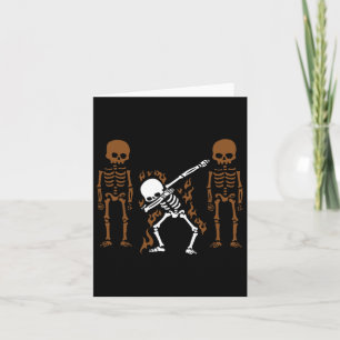 Dabbing Skeleton Dab Dance Halloween Gift Card