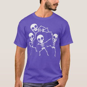 Dabbing Skeleton Dancing Halloween Trick or Treat T-Shirt