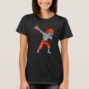 Dabbing Skeleton Football  Skull Halloween Costume T-Shirt