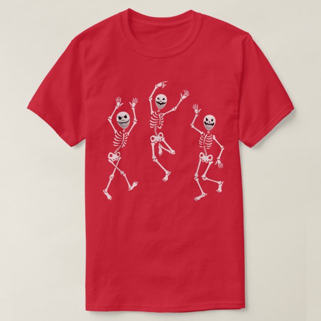 Dabbing Skeleton Halloween Kids Tee  (Design Front)