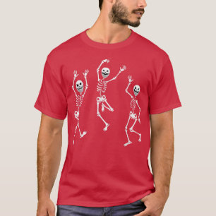 Dabbing Skeleton Halloween Kids Tee