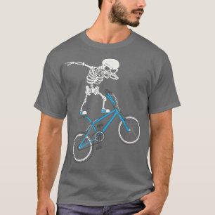 Dabbing Skeleton MTB Bike BMX Fun T-Shirt
