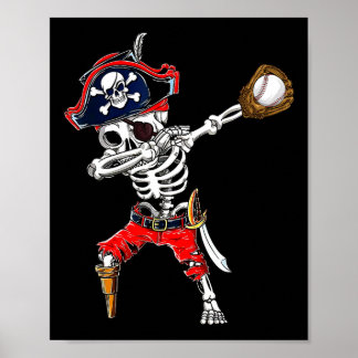 Dabbing Skeleton Pirate And Sell Ll Halloween Cost Poster