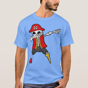Dabbing Skeleton Pirate Halloween T-Shirt