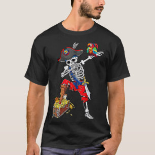Dabbing Skeleton Pirate T-Shirt