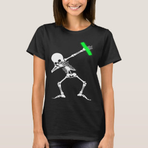 Dabbing Skeleton Rave Dance Party Music T-Shirt