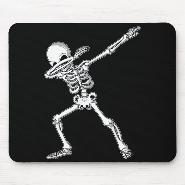 Dabbing Skeleton Shirt Kids Dab Boys Funny Mouse Pad (Front)