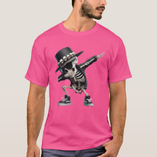 Dabbing Skeleton Skull Rib Cage Dab Dance Hallowee T-Shirt
