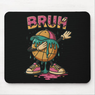 Dabbing Sketll Drip Bruh Sketll Drip Ice+cream Ck  Mouse Pad
