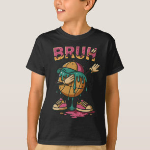 Dabbing Sketll Drip Bruh Sketll Drip Ice+cream Ck T-Shirt