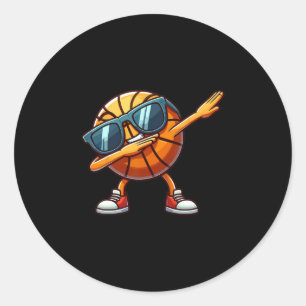 Dabbing Sketll Ll Kids Boys Men Funny Sketll  Classic Round Sticker