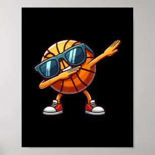Dabbing Sketll Ll Kids Boys Men Funny Sketll Poster