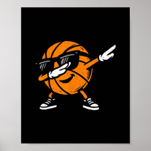 Dabbing Sketll Ll Sungles Sport Player Dab Dance  Poster