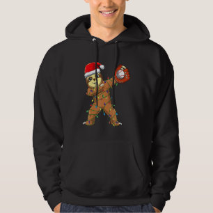 Dabbing Sloth Dab Baseball Softball Player Christm Hoodie