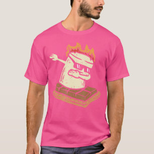 Dabbing Smore Marshmallow Cute Dab Dance Camping C T-Shirt