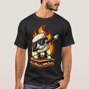 Dabbing Smore Marshmallow Cute Dab Dance Camping T-Shirt