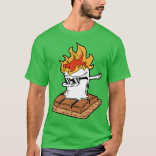 Dabbing Smore Marshmallow Funny Dab Dance Camping  T-Shirt