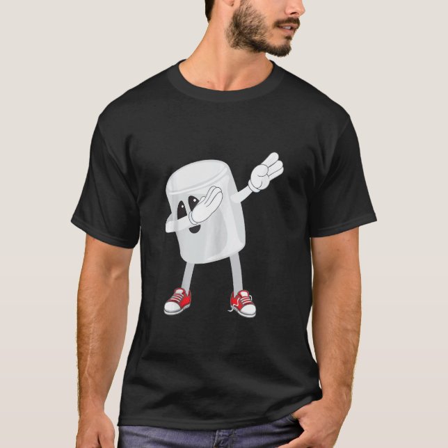 Dabbing S'mores Marshmallow Sweet Treats T-Shirt (Front)