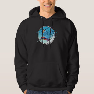 Dabbing Snowboard Parrot I Blue Parrotlet Hoodie